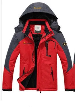 hot Brand jacket men Plus velvet warm wind parka hooded coat men XD016