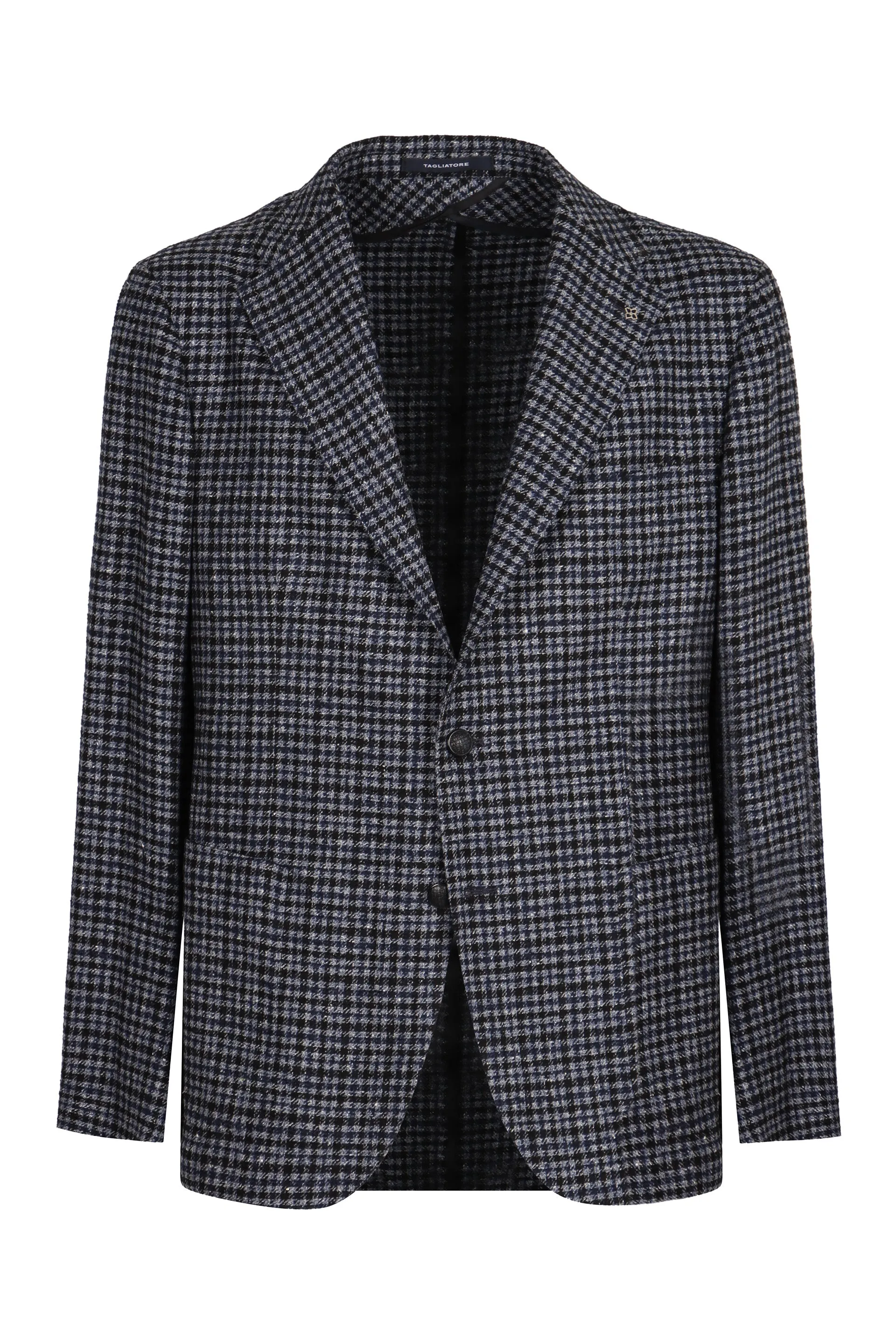 Houndstooth pattern blazer