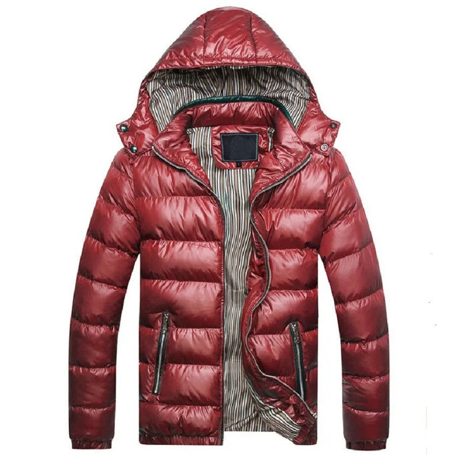 Jacket Men Warm Coat Sportswear Outwear Parka men coats and jackets Plus size M- XXXL