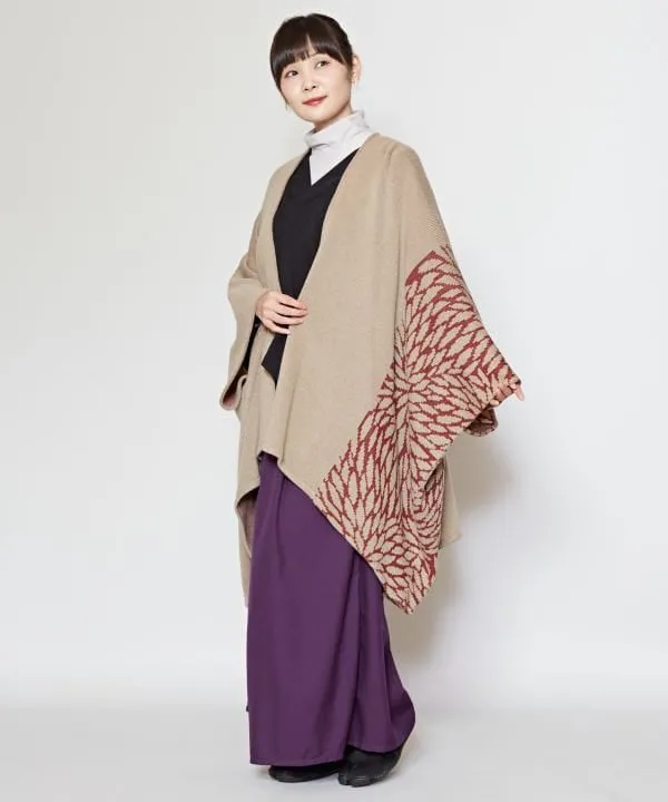 Japanese Crest Motif Knitted KIMONO Cardigan