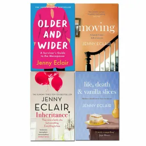 Jenny Eclair 4 Books Collection Set Moving, Inheritance,Older & Wider,Life, Deat