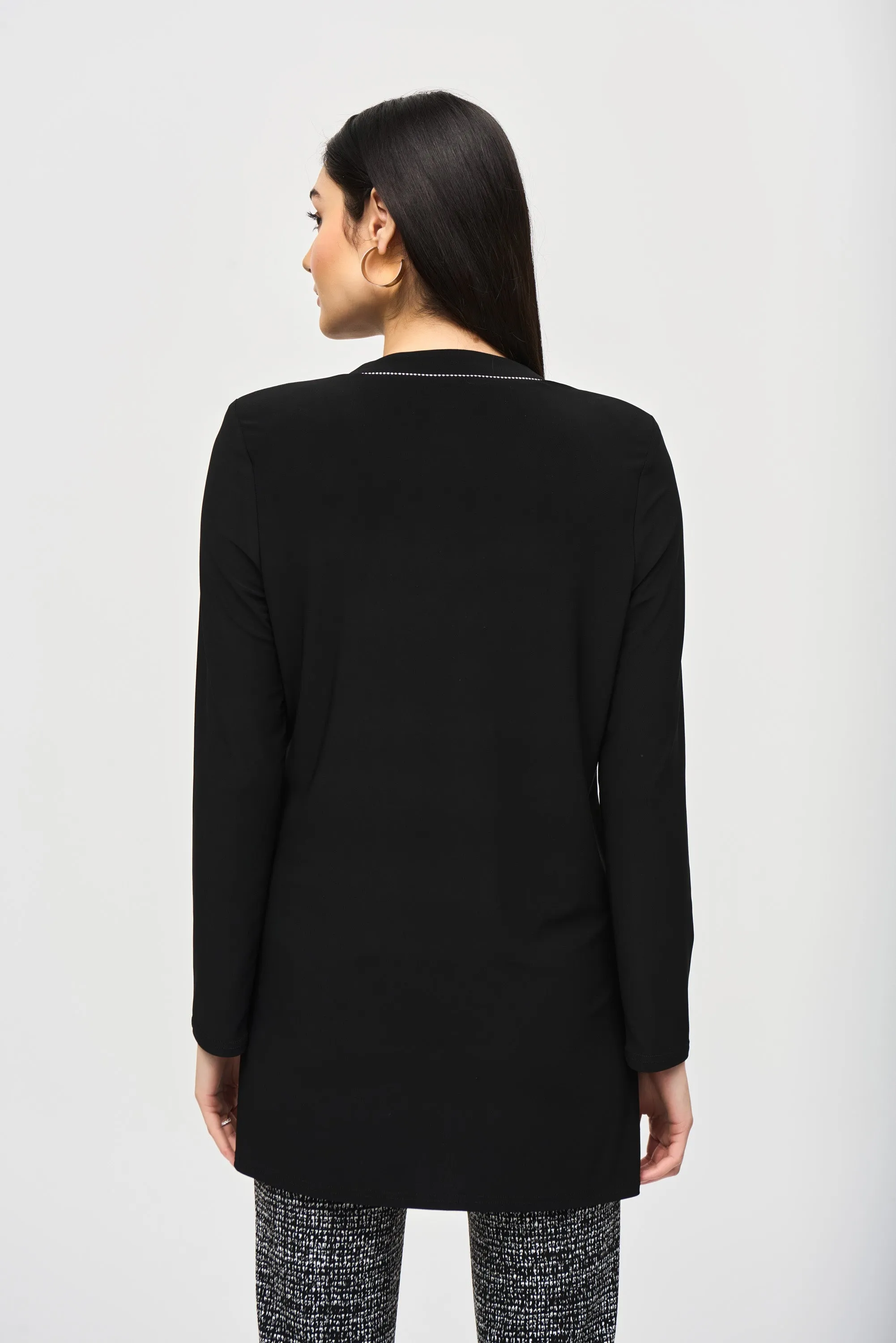 JOSEPH RIBKOFF - Silky Knit Trimmed Cardigan - 243223