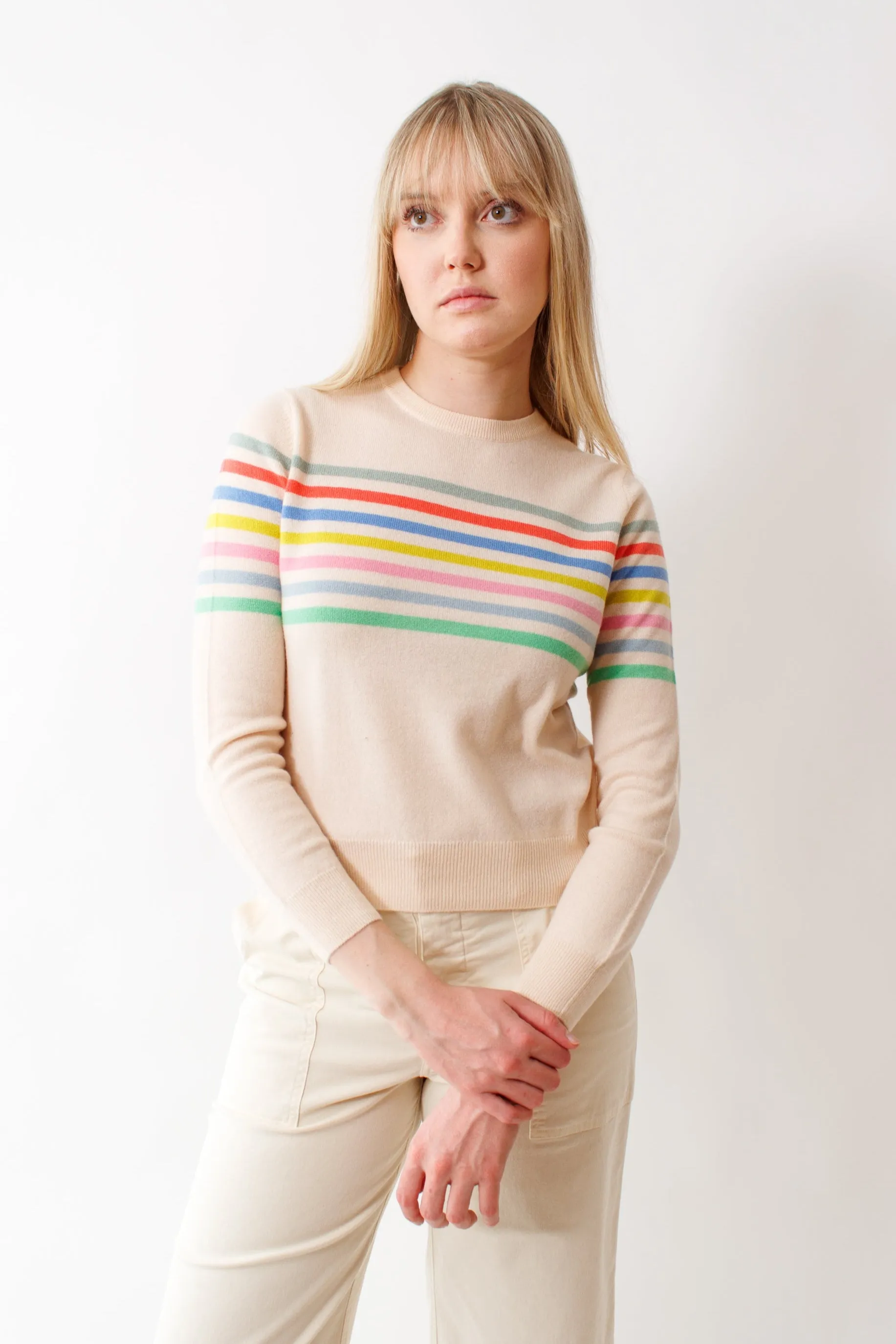 Jumper 1234 Stripe Block Crew