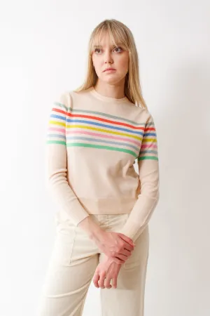 Jumper 1234 Stripe Block Crew