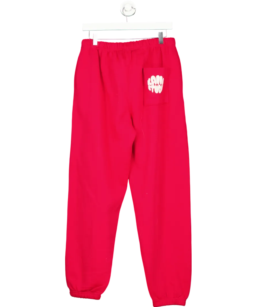 Kaiia the label Red Studio Logo Cuffed Joggers UK 14