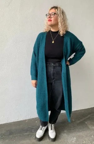 Ladies Long Knitted Cardigan