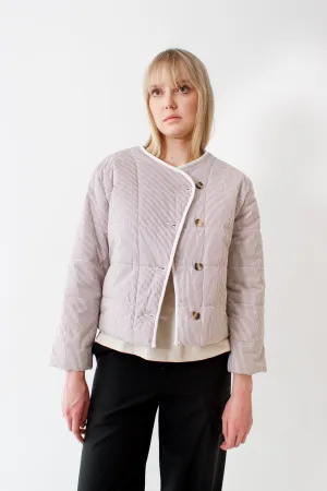 Lilla P Striped Collarless Jacket