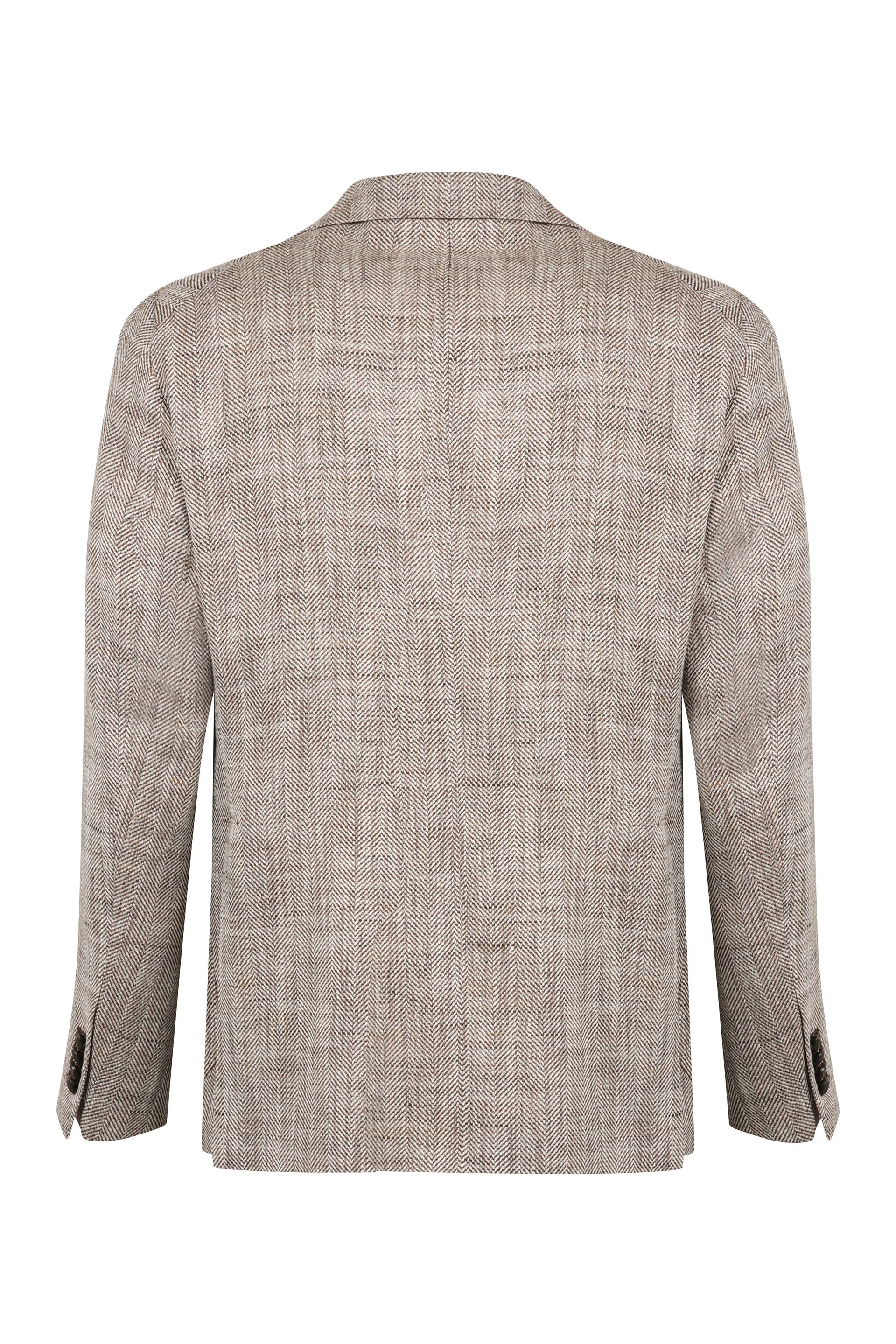 Linen-silk blend blazer