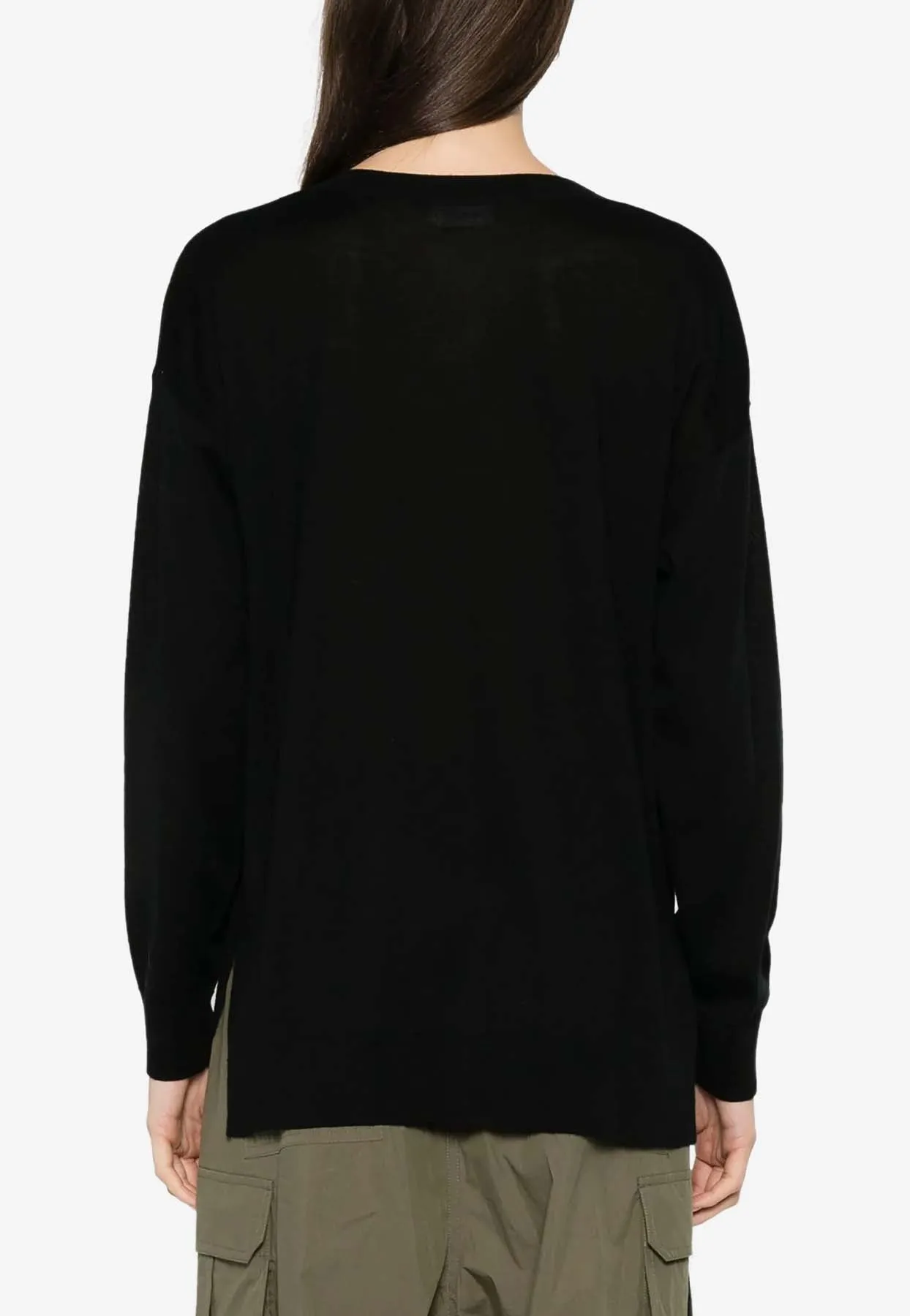 Linfa V-Neck Wool Blend Sweater
