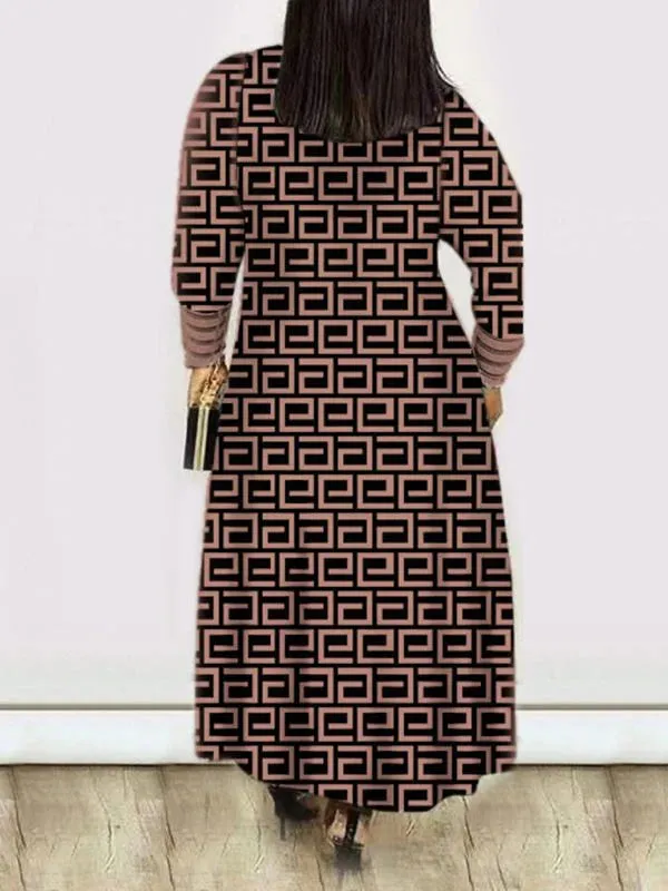 mangocouture Printed Bishop-Sleeve Duster
