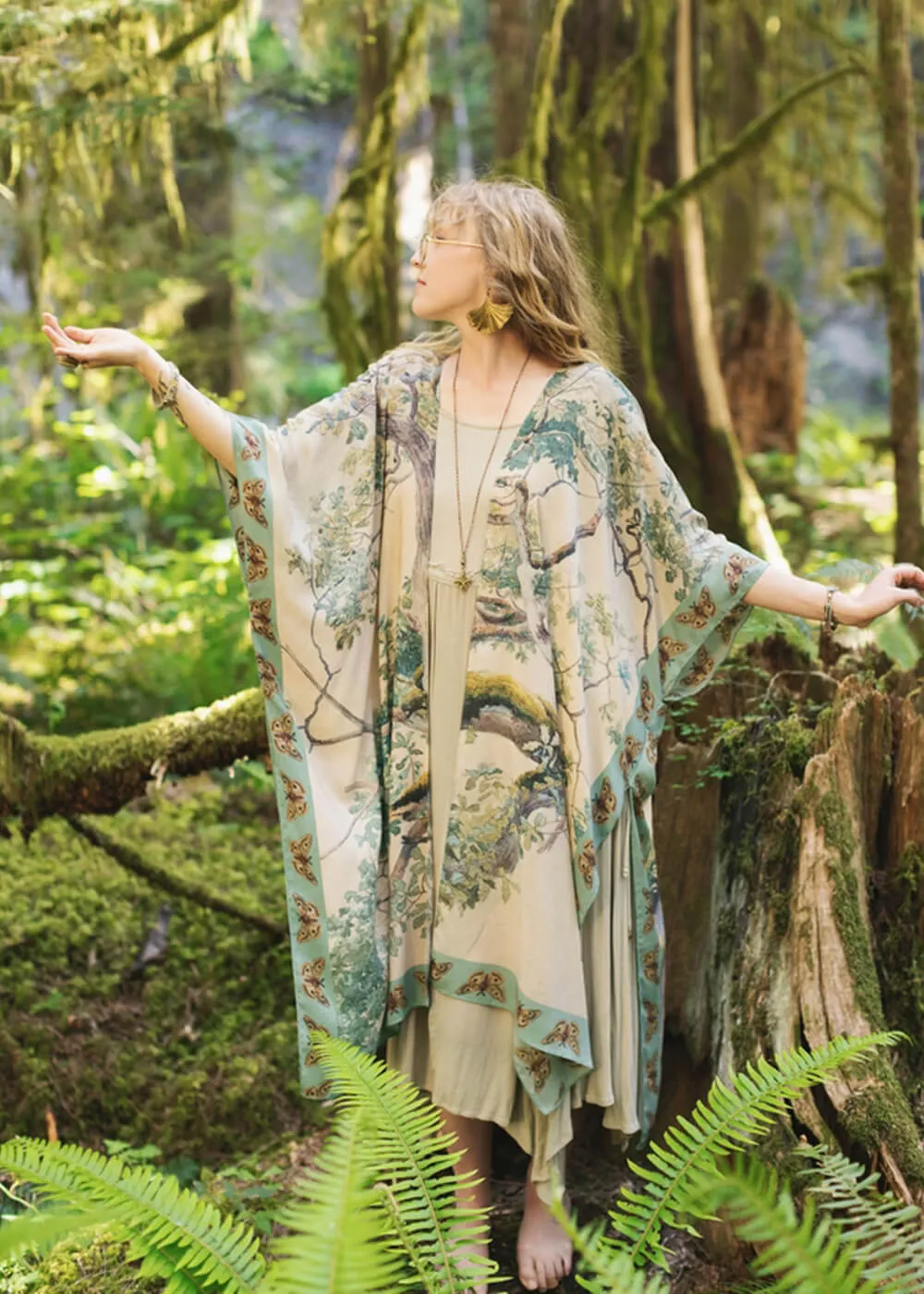 Market Of Stars Earth & Sky Long Kimono