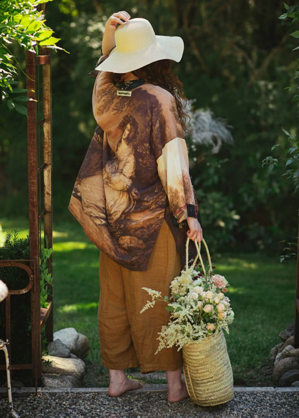 Market Of Stars The Artist Midi Kimono Brown