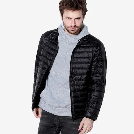 Mens Duck Down Jacket Men Solid Breathable Jackets Men Outdoors Coats Parka chaqueta hombre Plus Size 3XL