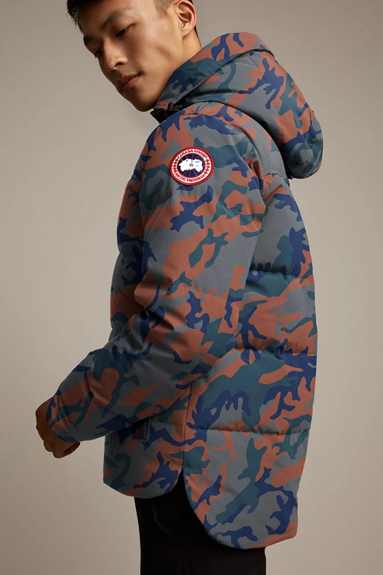 Mens MacMillan Parka Print Camop Rust 3804MP