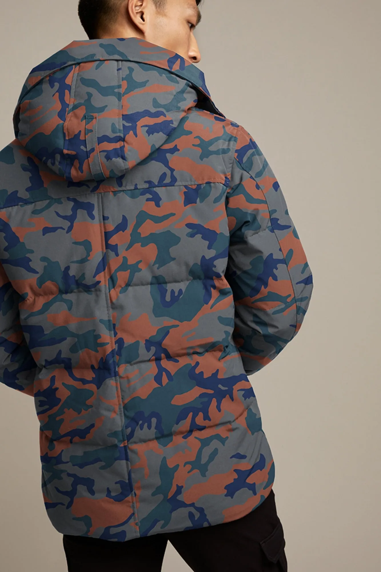 Mens MacMillan Parka Print Camop Rust 3804MP