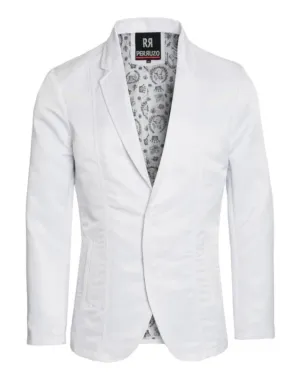 Men's Western White Blazer