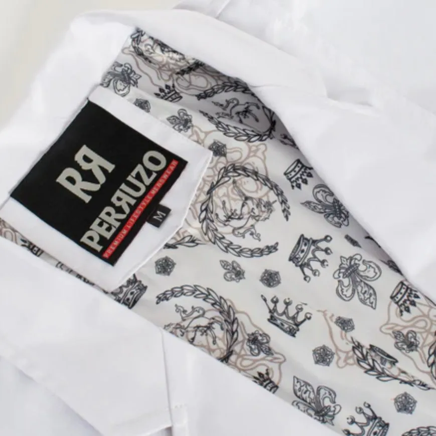 Men's Western White Blazer