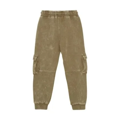Minymo Boys Stone Washed Sweat Pants - Dijon