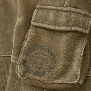 Minymo Boys Stone Washed Sweat Pants - Dijon