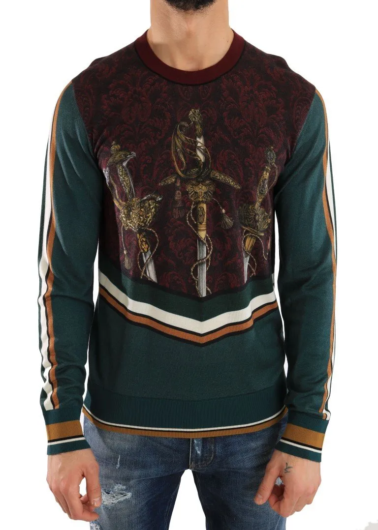 Multicolor Cashmere Silk Wool Sweater