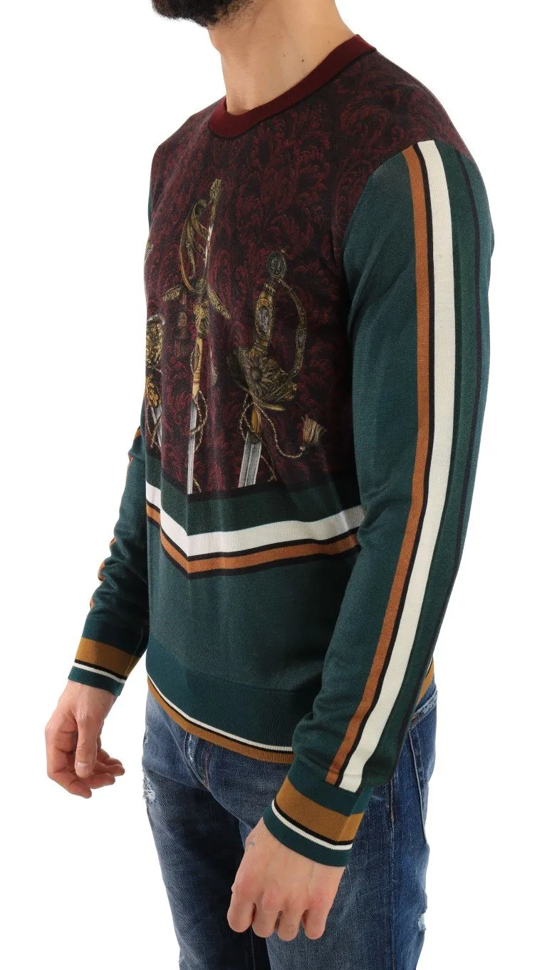 Multicolor Cashmere Silk Wool Sweater