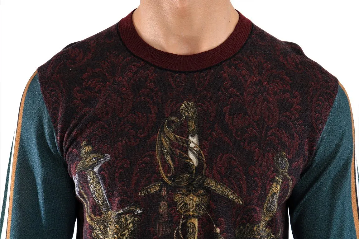Multicolor Cashmere Silk Wool Sweater