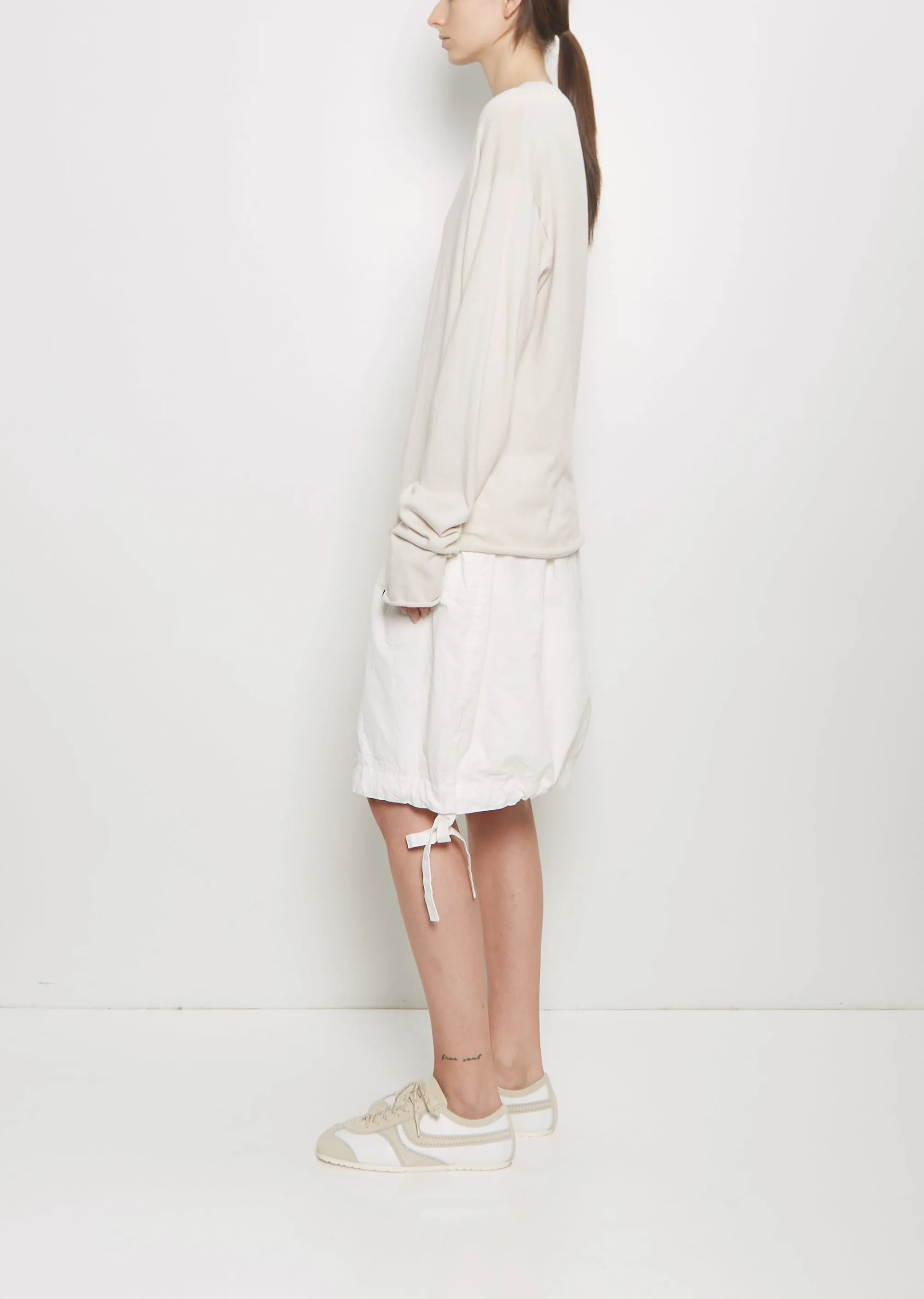 n°347 Aries Cotton Cashmere Sweater — Chalk