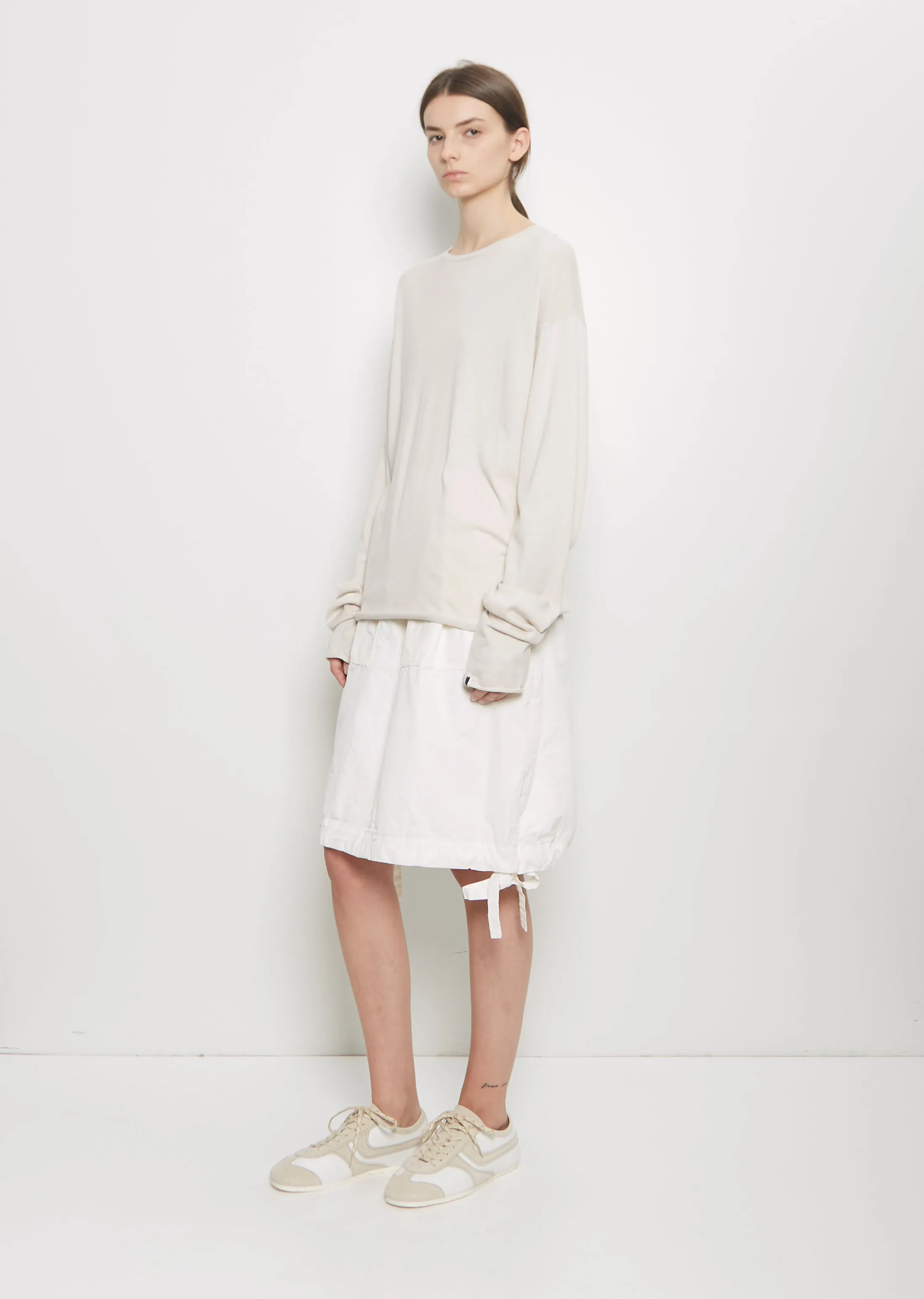 n°347 Aries Cotton Cashmere Sweater — Chalk