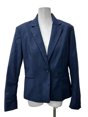 Navy Notch Lapel Blazer