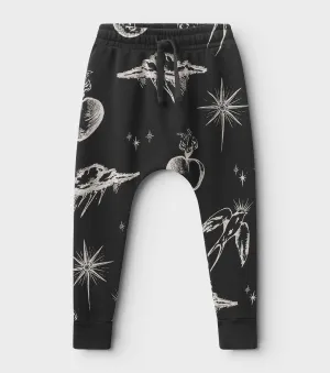 Nununu - All Inked Baggy Pants - Black