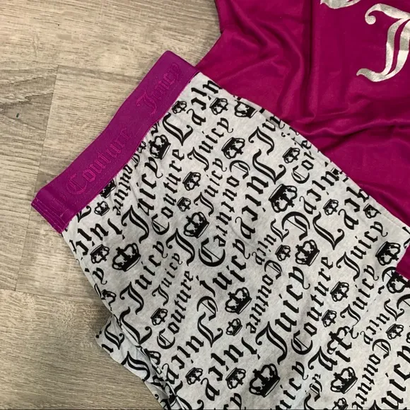 *NWT Juicy Couture Purple Pajama Loungewear Set Jogger Style Pants
