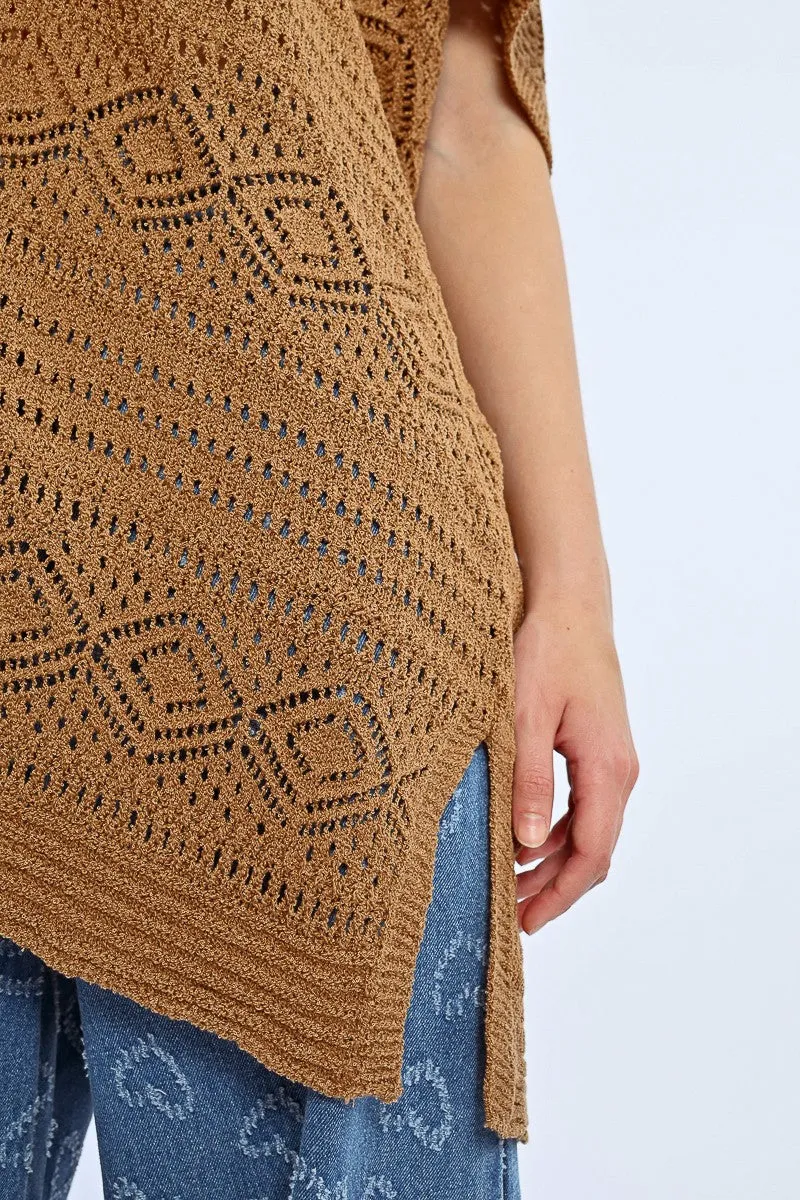 OPEN CROCHET KIMONO