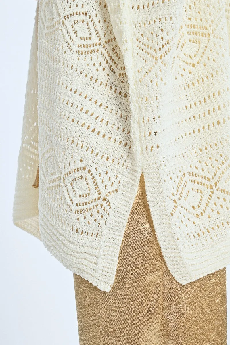 OPEN CROCHET KIMONO