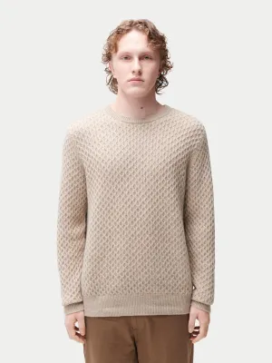 Organic Colour Cable Knit Cashmere Sweater