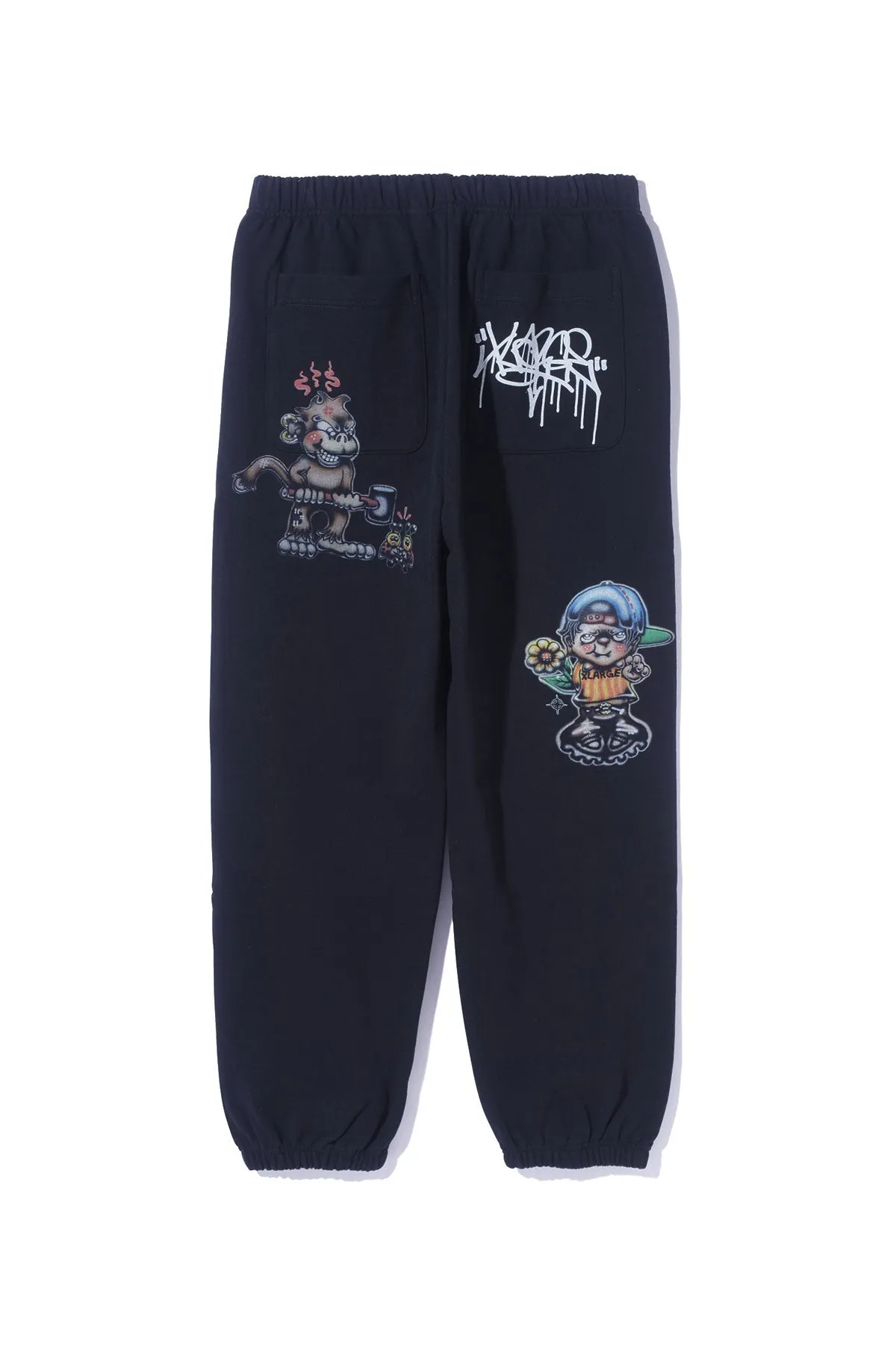 PAINTING SWEAT PANTS - BLACK