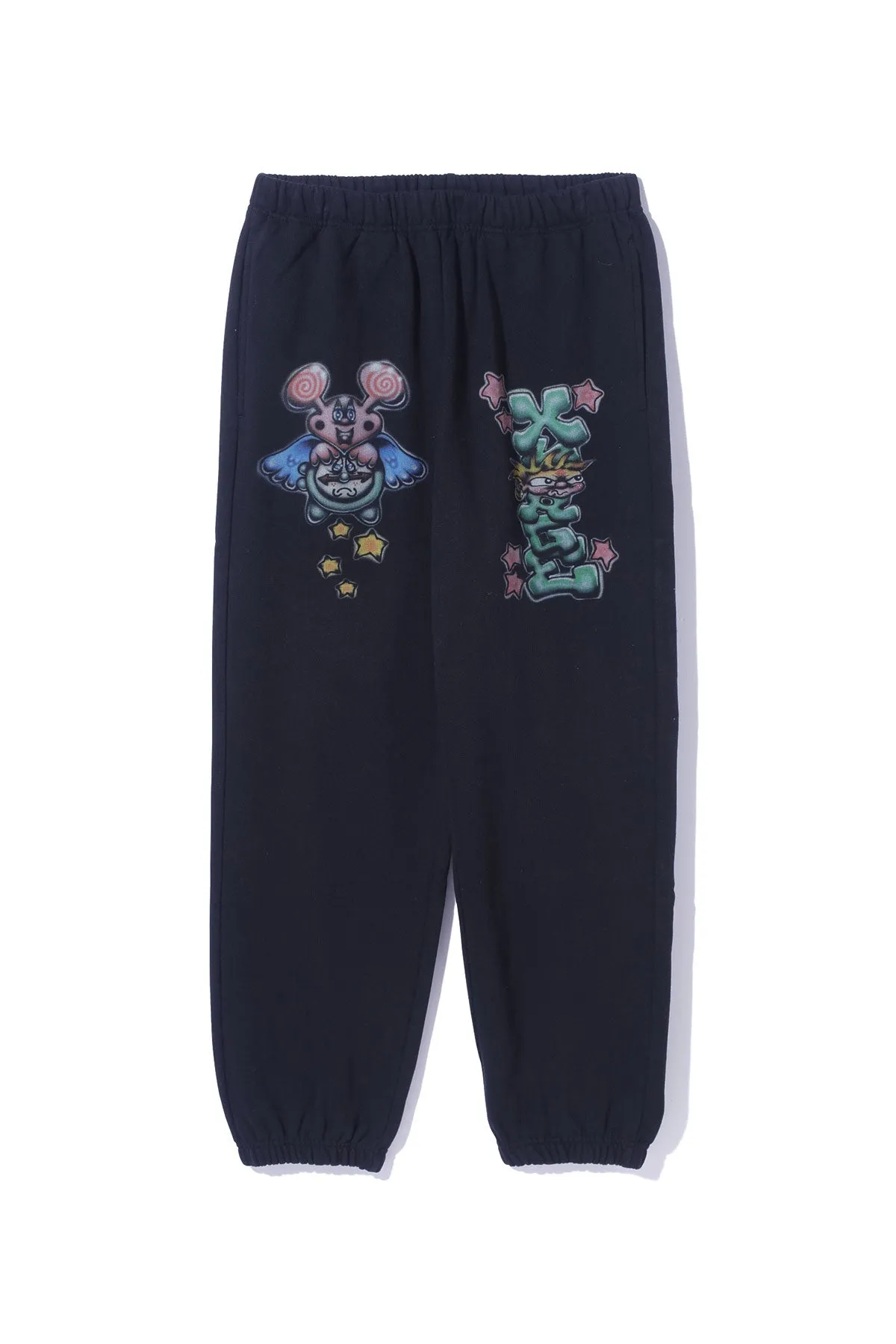 PAINTING SWEAT PANTS - BLACK