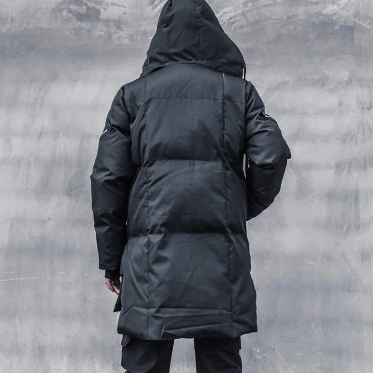 Personalized Diagonal Zipper Winter Coat
