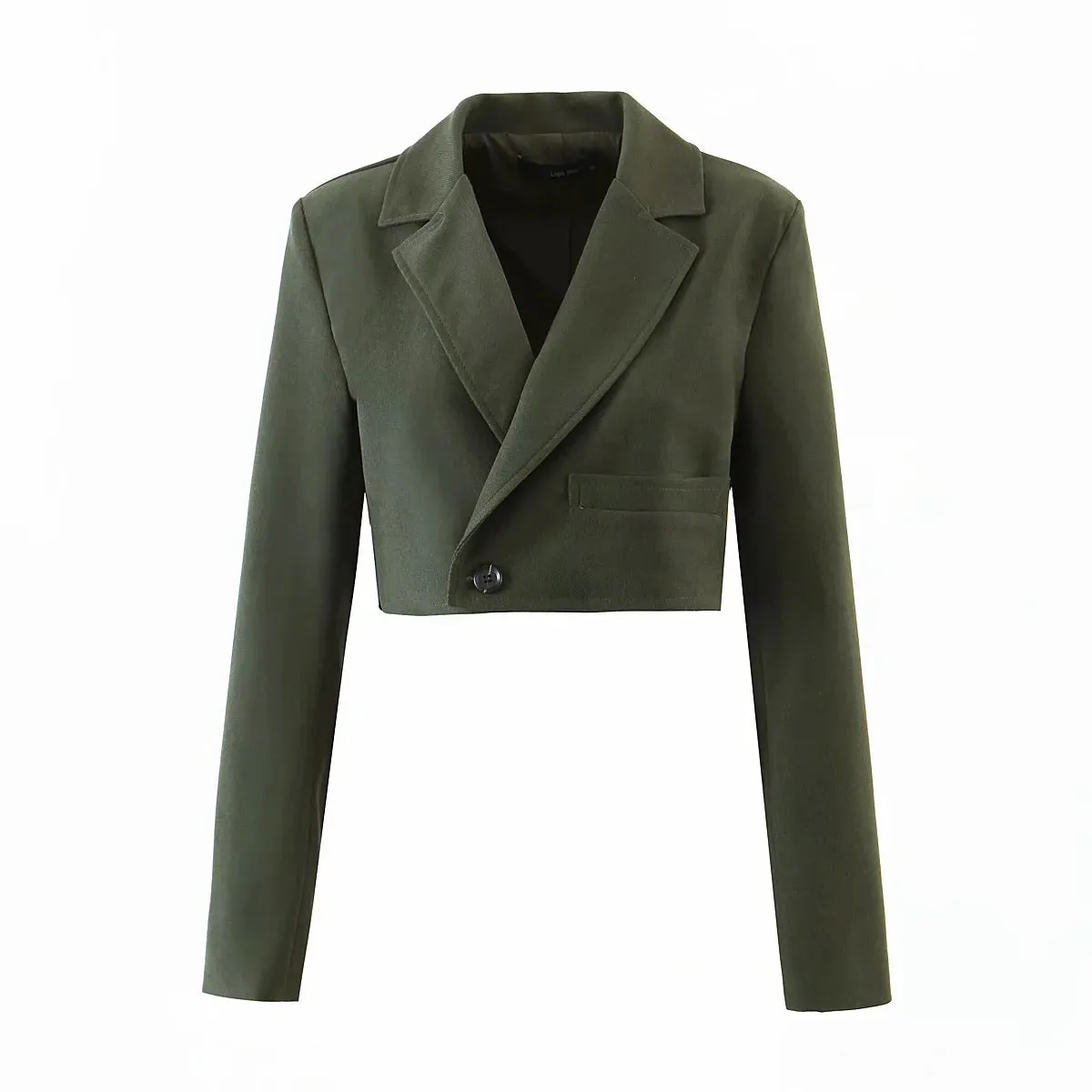 Pile Collar Lapel Blazer Skirt Two-piece Set