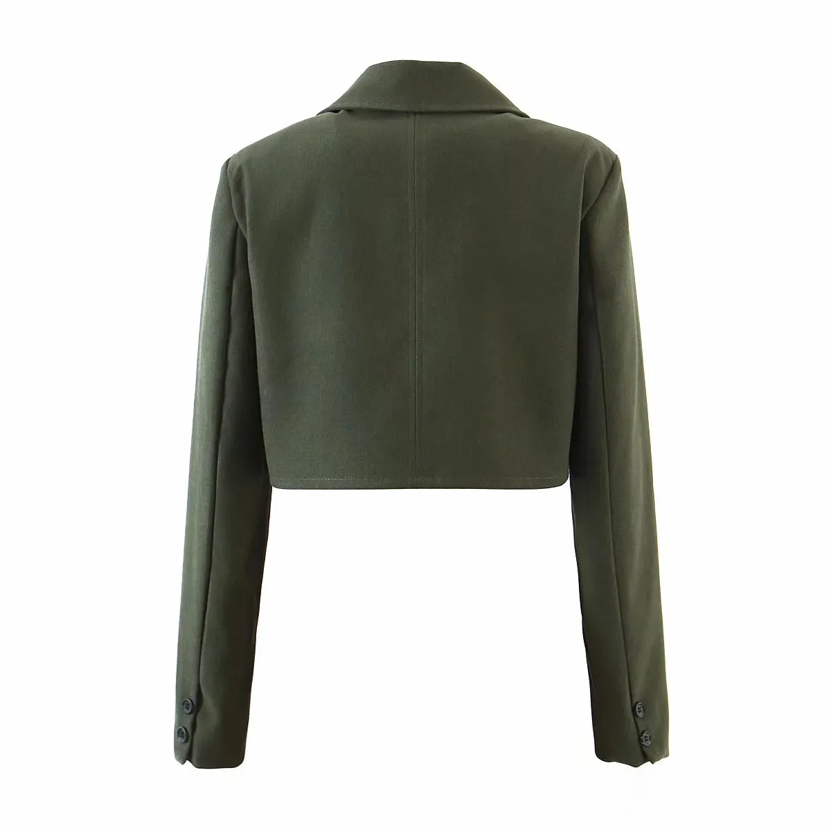 Pile Collar Lapel Blazer Skirt Two-piece Set