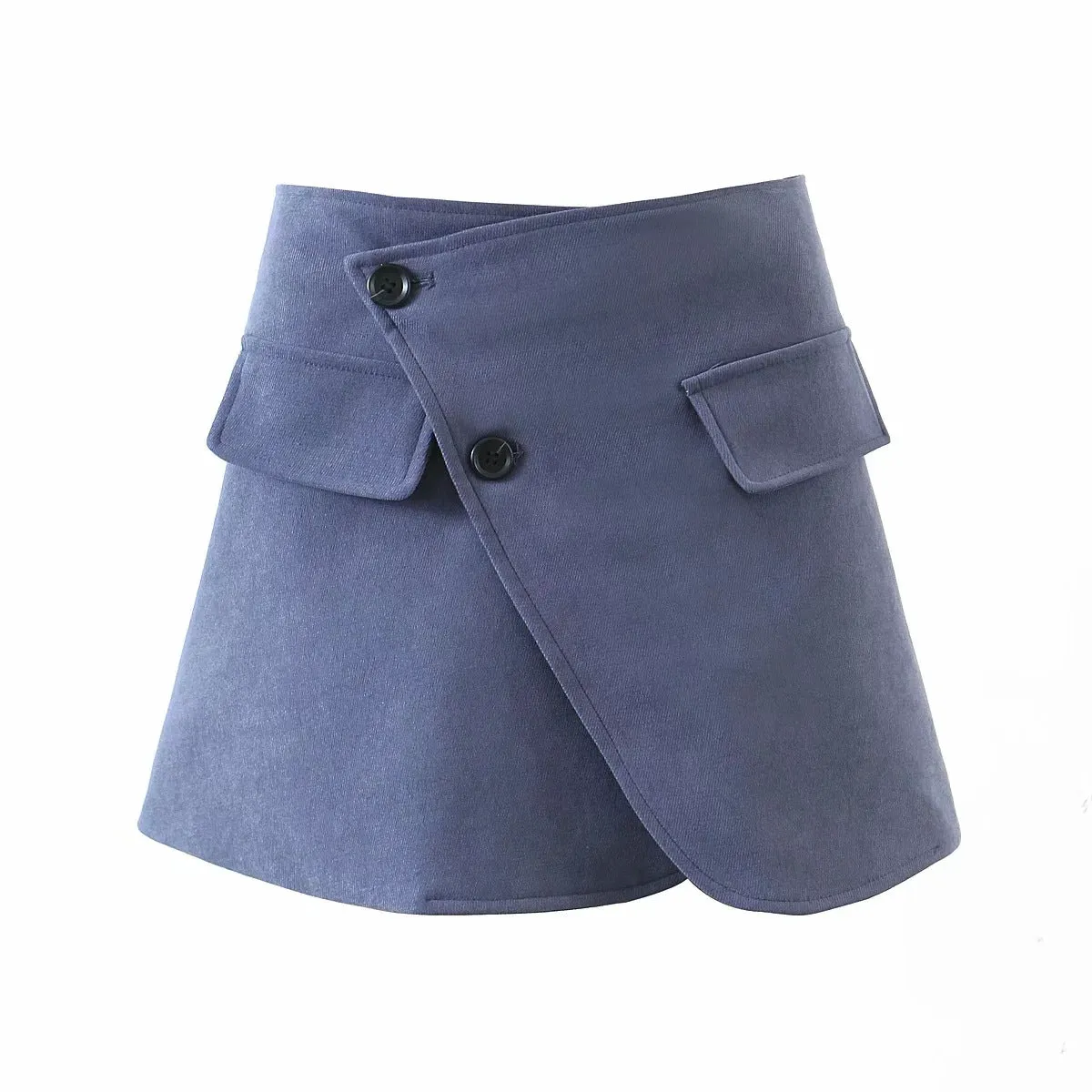Pile Collar Lapel Blazer Skirt Two-piece Set