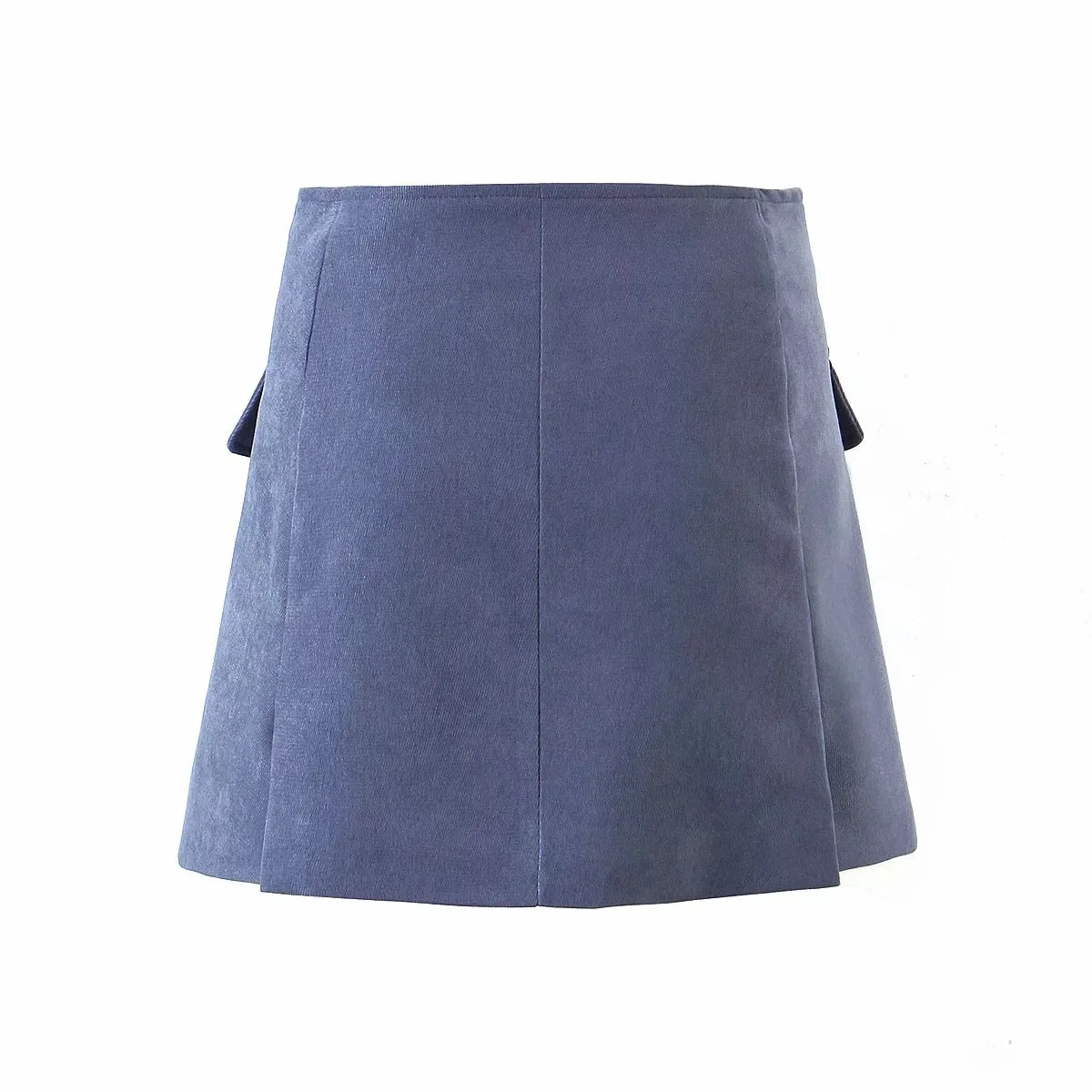 Pile Collar Lapel Blazer Skirt Two-piece Set