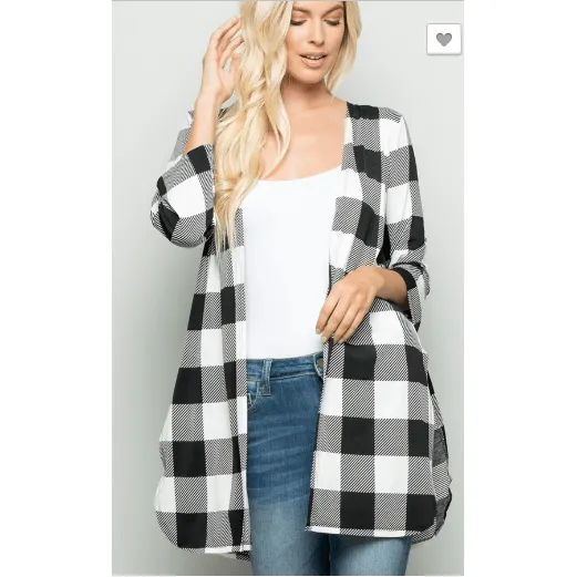 Plaid Cardigan