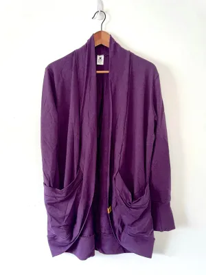 Plum Bamboo Slouchy Cardigan