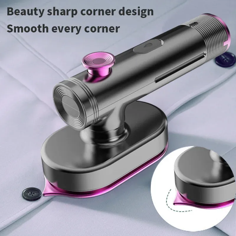 Portable Mini Steam Iron for Clothes - Foldable Handheld Electric Ironer