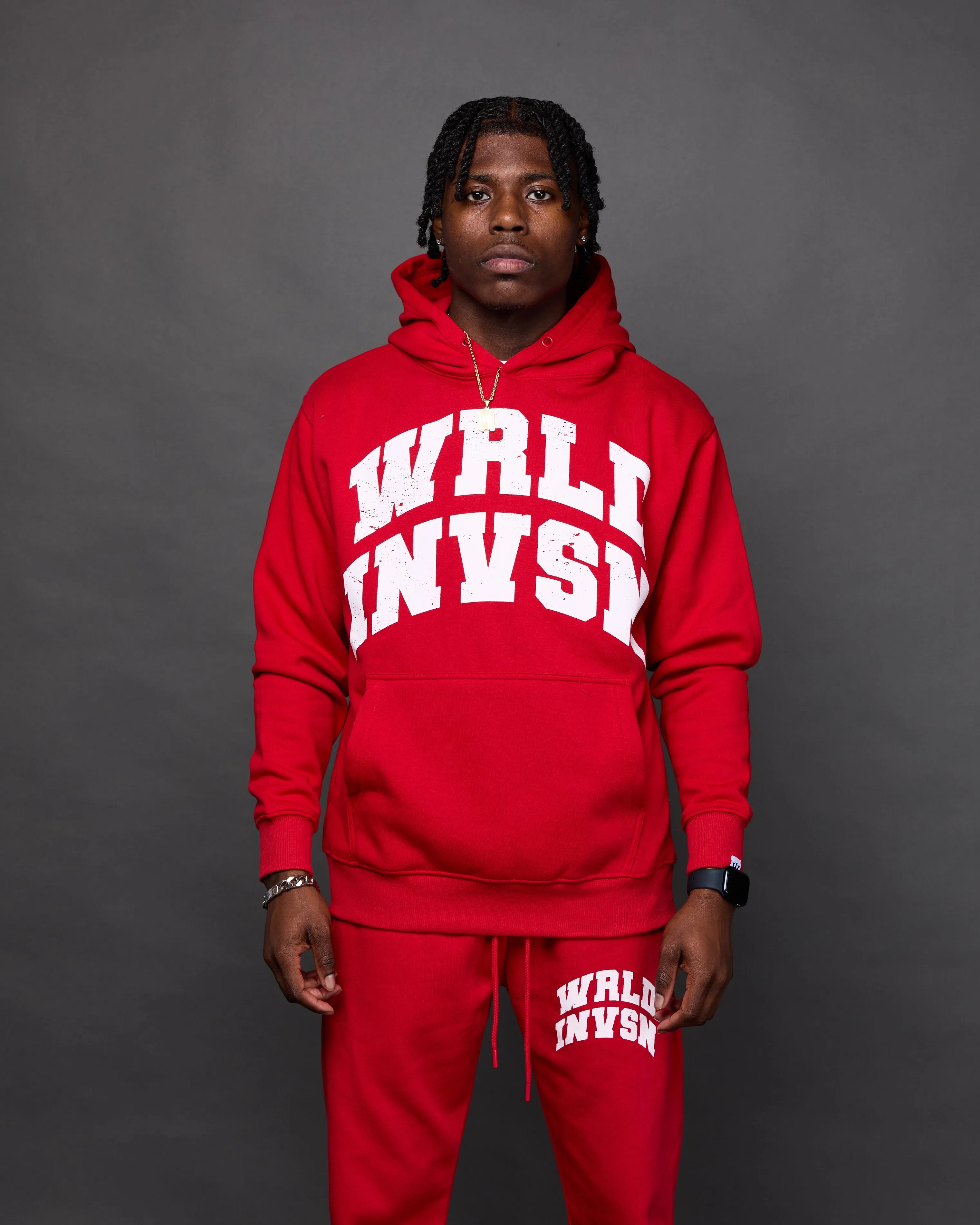 "Member" Flare Stacked Set (Red)