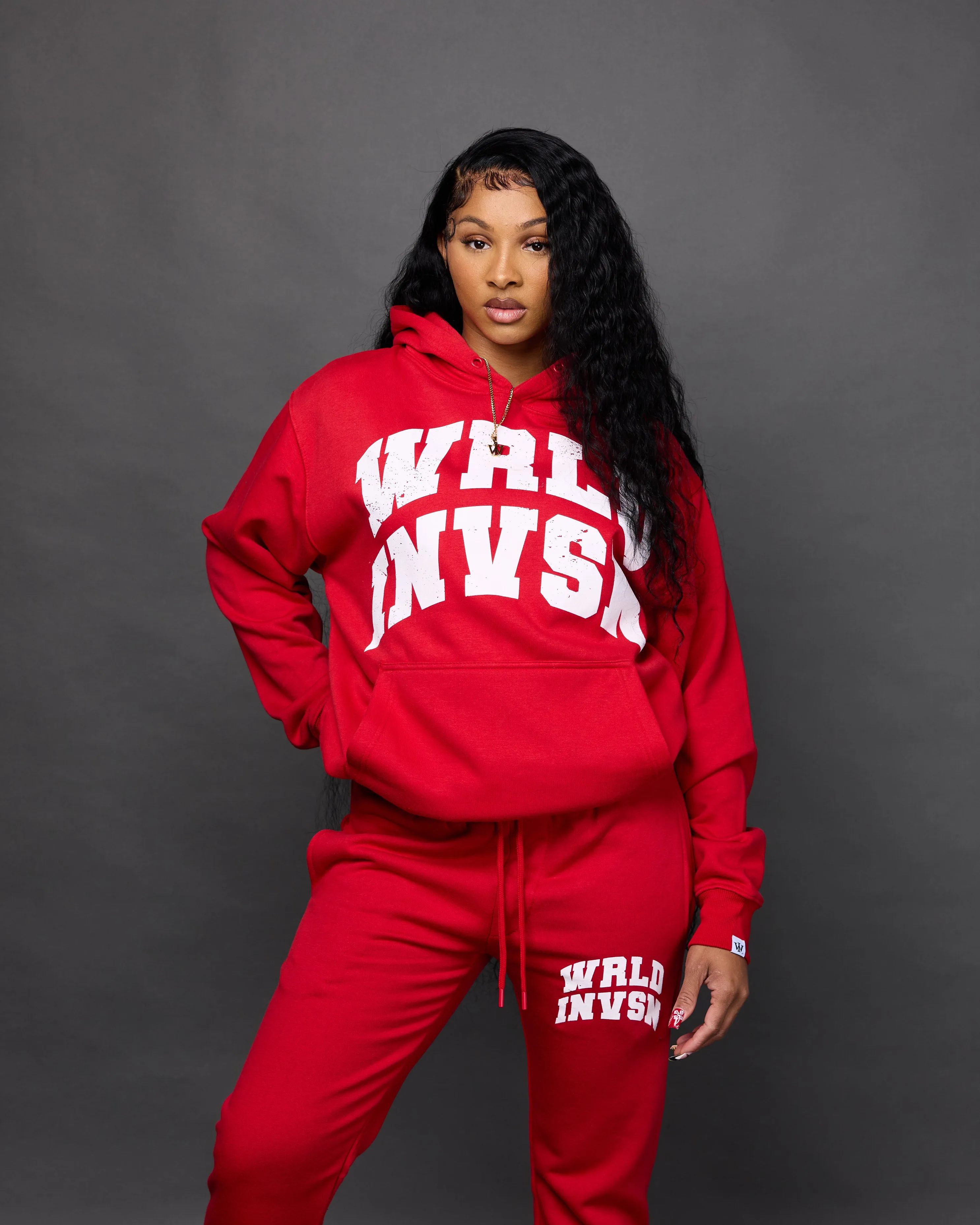 "Member" Flare Stacked Set (Red)