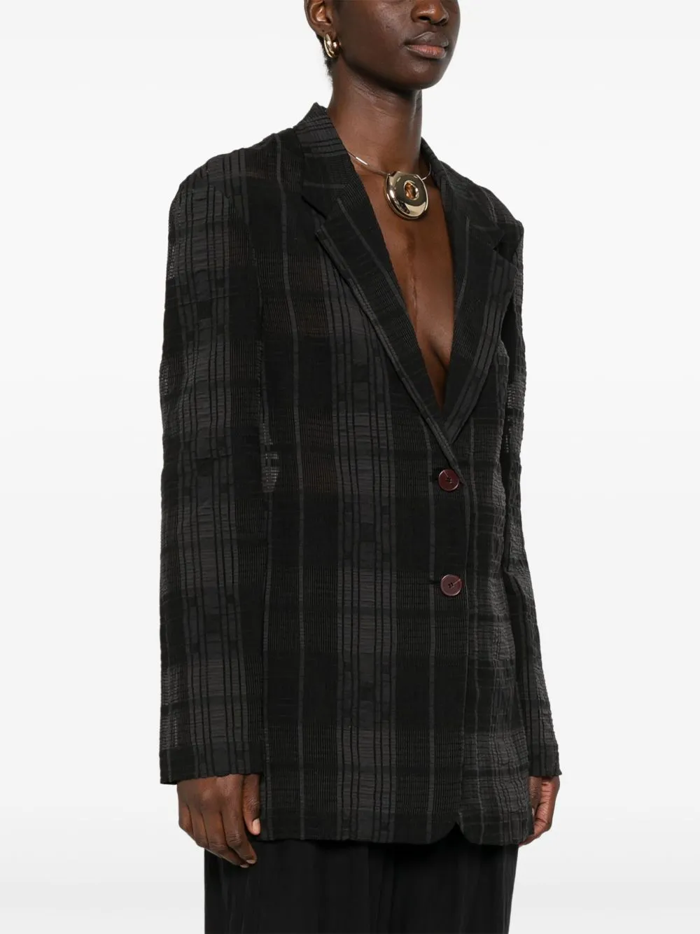 Single-breasted blazer jacket