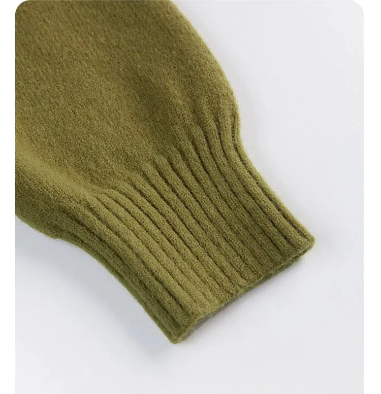 Skew Button Cashmere Sweater