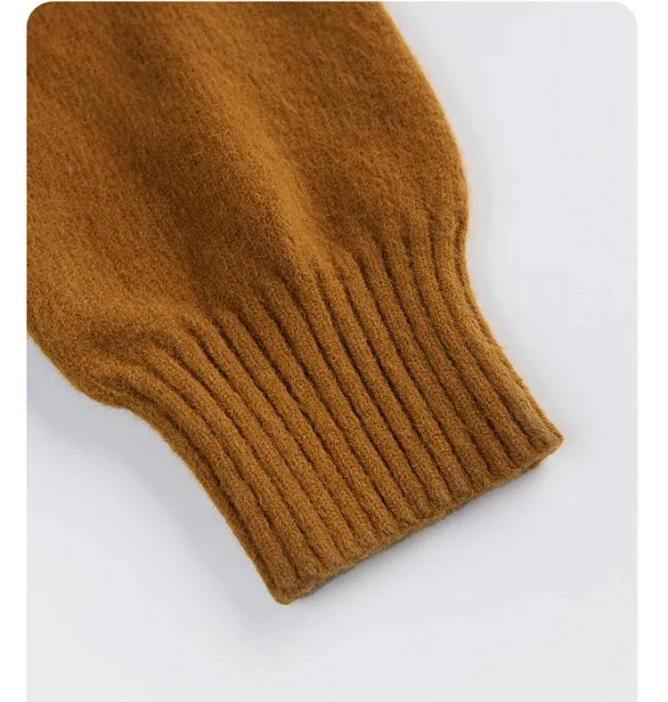 Skew Button Cashmere Sweater