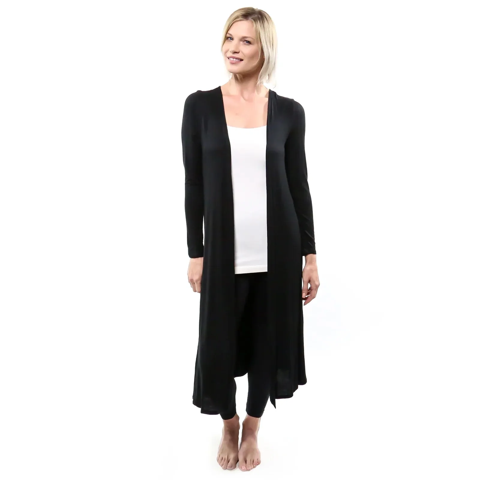 SKNY T Long Duster - Black